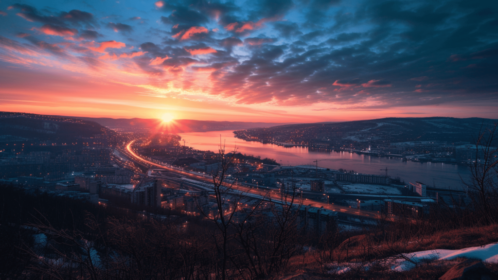 Midnight Sun in Murmansk