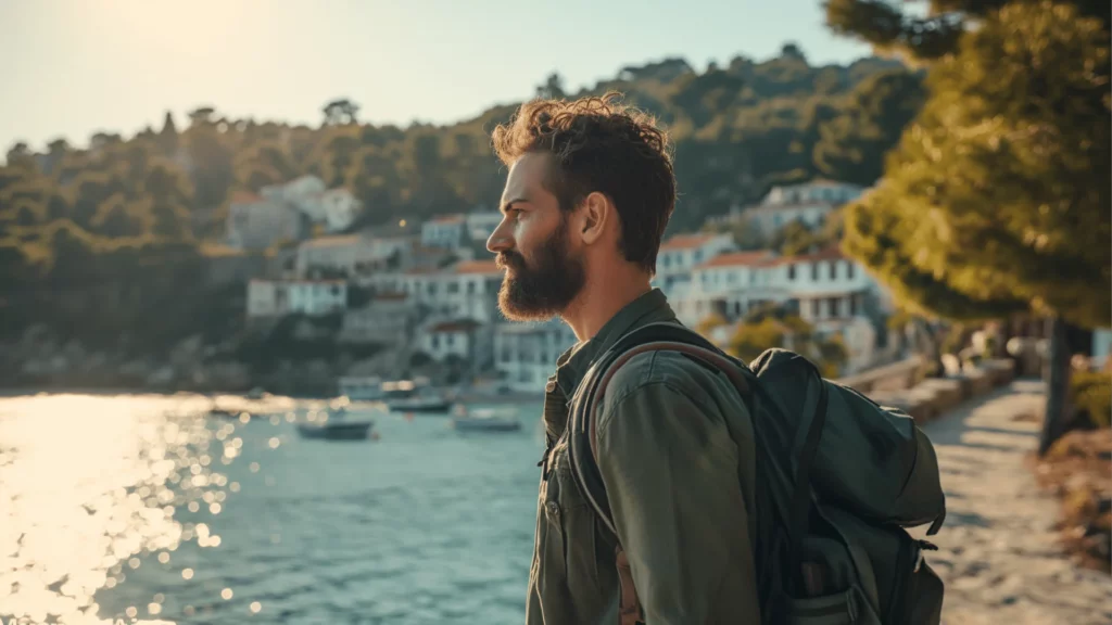 A man on the island of Skopelos
