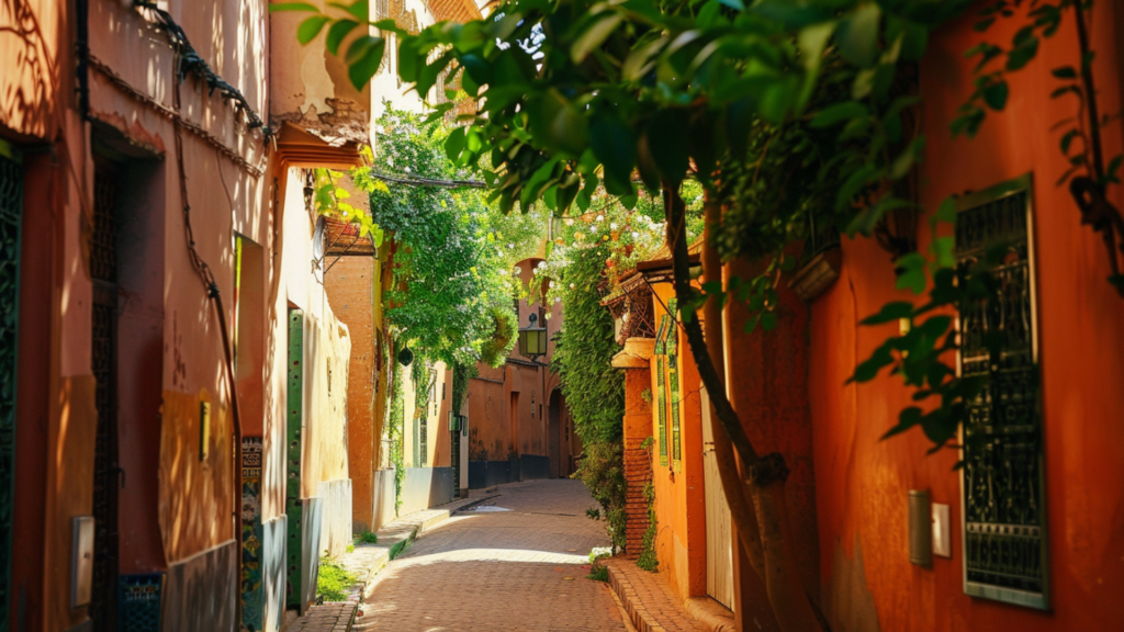 A quiet alleyway in Marrakesh