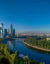 A panoramic view of Moscow during the day
