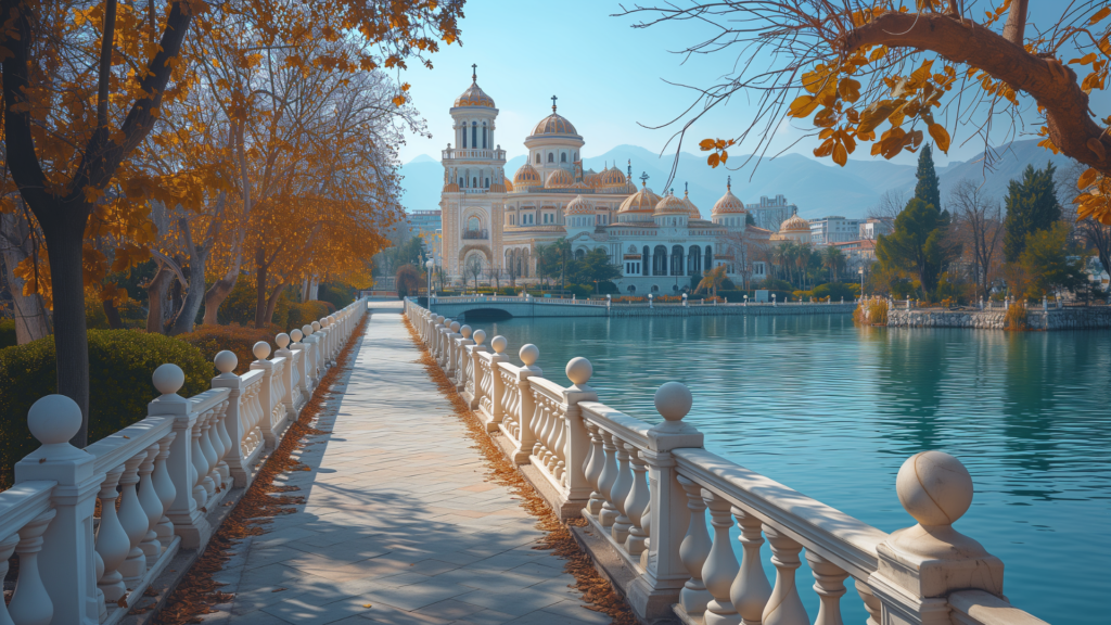 View in Skopje by the river