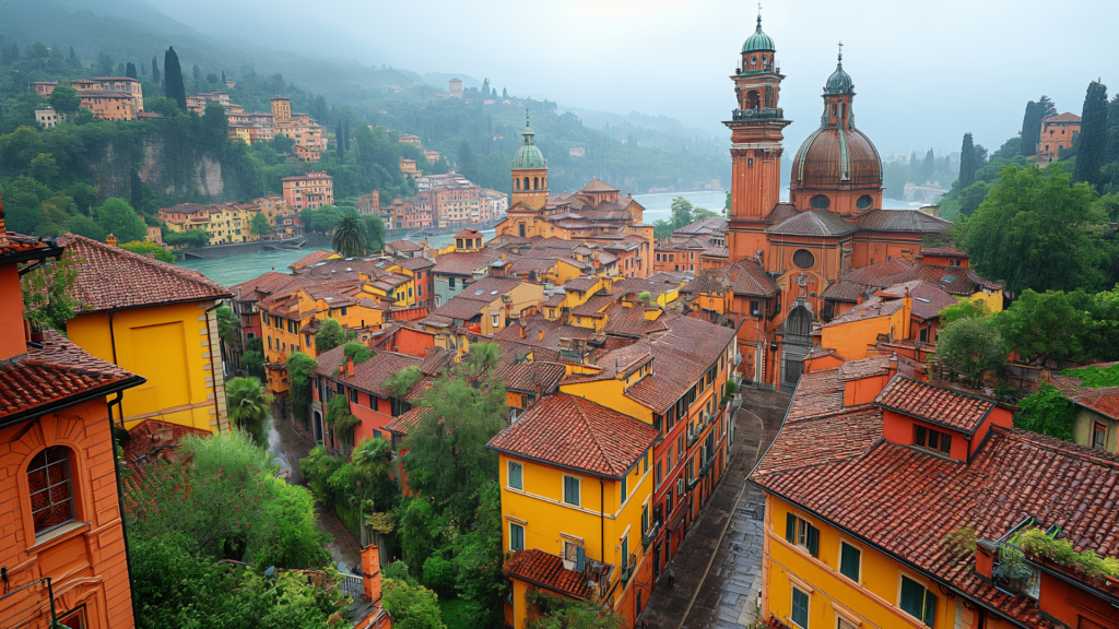 Some of the vibrant buildings that you can see in Bologna