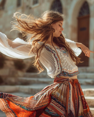 Celebrating tradition with dance in Jerusalem.