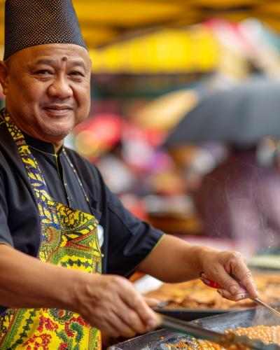 Kuala Lumpur chef brings flavors to life in the heart of the city market.