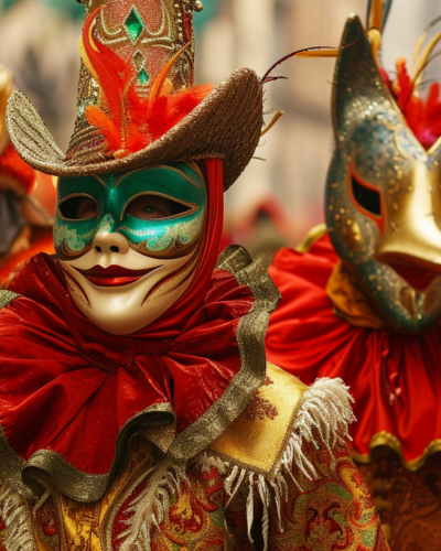 Cologne Carnival's vibrant masquerade.