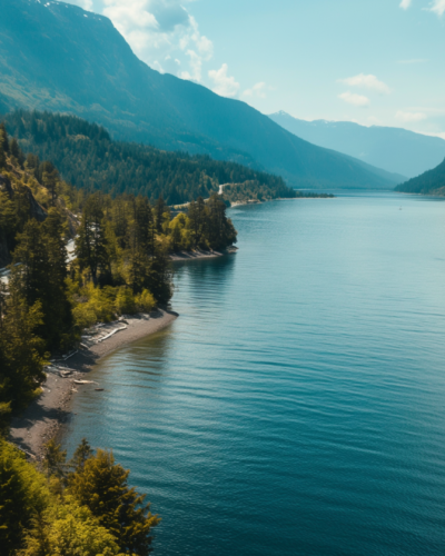 A scenic drive near Whistler, Canada.