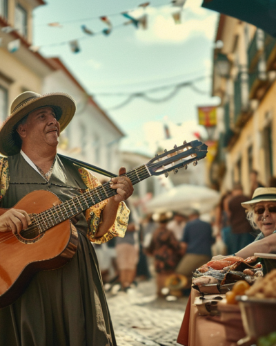 Lisbon locals celebrate the Feast of Saint Anthony with dance and music.