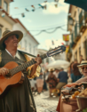 Lisbon locals celebrate the Feast of Saint Anthony with dance and music.