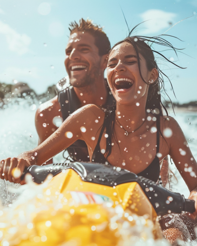 Joyful Jet Skiing: Splashing Through the Waves at Myrtle Beach
