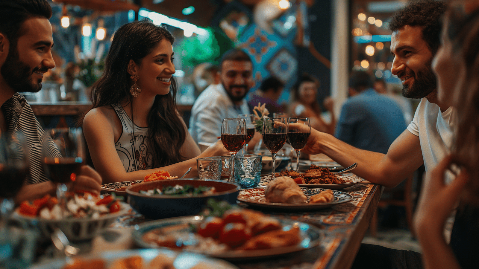 One of the things to know before you go to Istanbul, Turkey is where to eat, like these friends at a Turkish restaurant