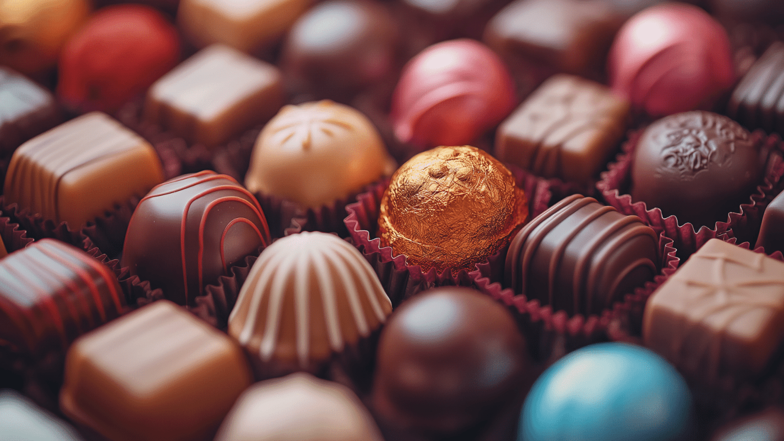 A delightful assortment in a Brussels chocolaterie