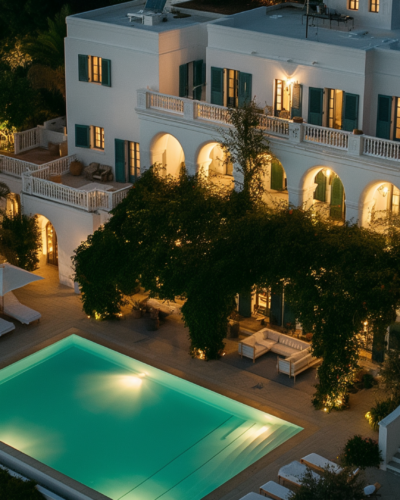 A luxury vacation rental in Rhodes, Greece.